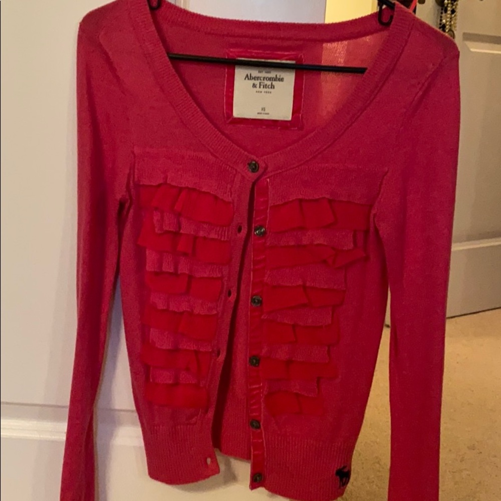 Abercrombie & Fitch women’s XS pink cardigan